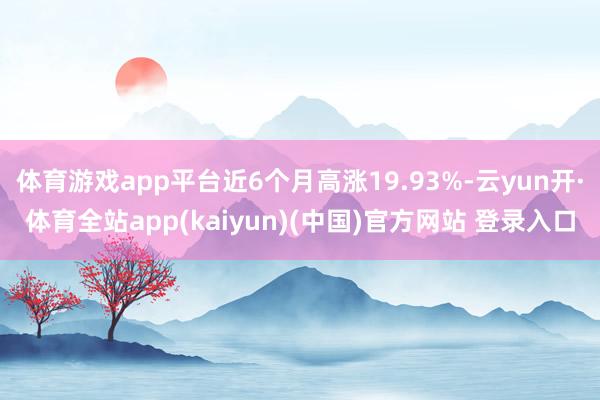 体育游戏app平台近6个月高涨19.93%-云yun开·体育全站app(kaiyun)(中国)官方网站 登录入口